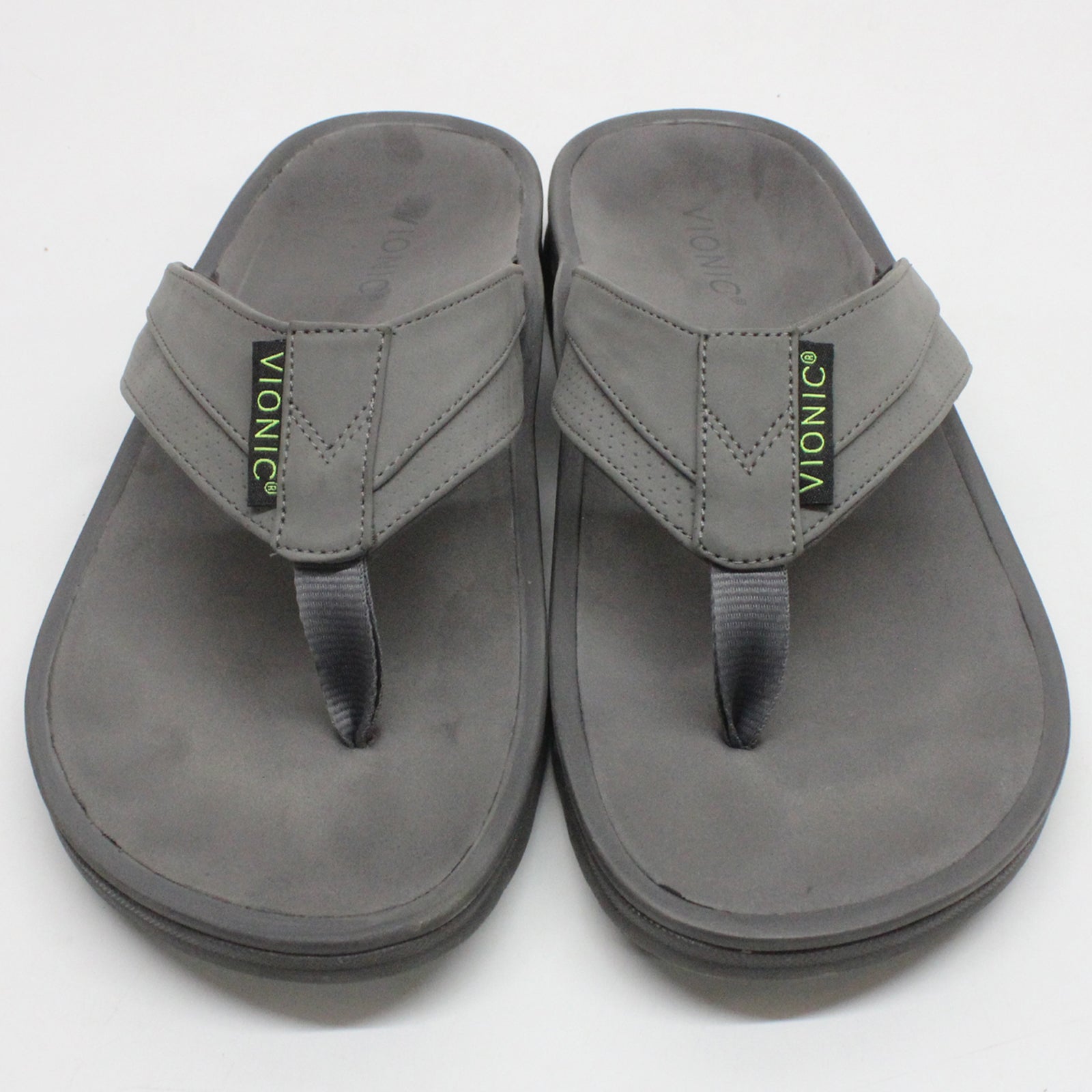 Vionic Wyatt H9636S1020 Textile Synthetic Mens Sandals - Charcoal - 44#color_charcoal