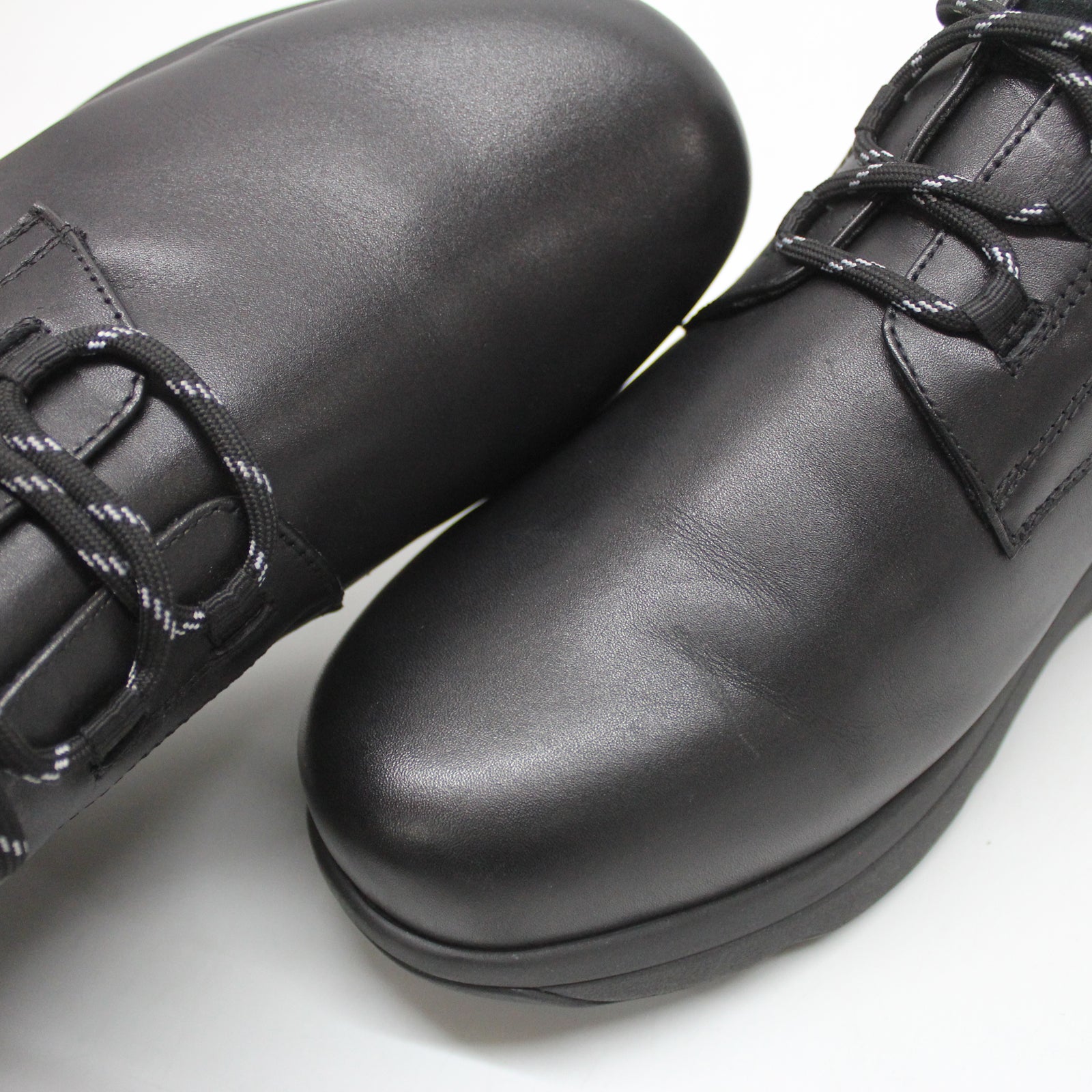 MBT Alban 703018-03N Leather Mens Shoes - Black - 46#color_black