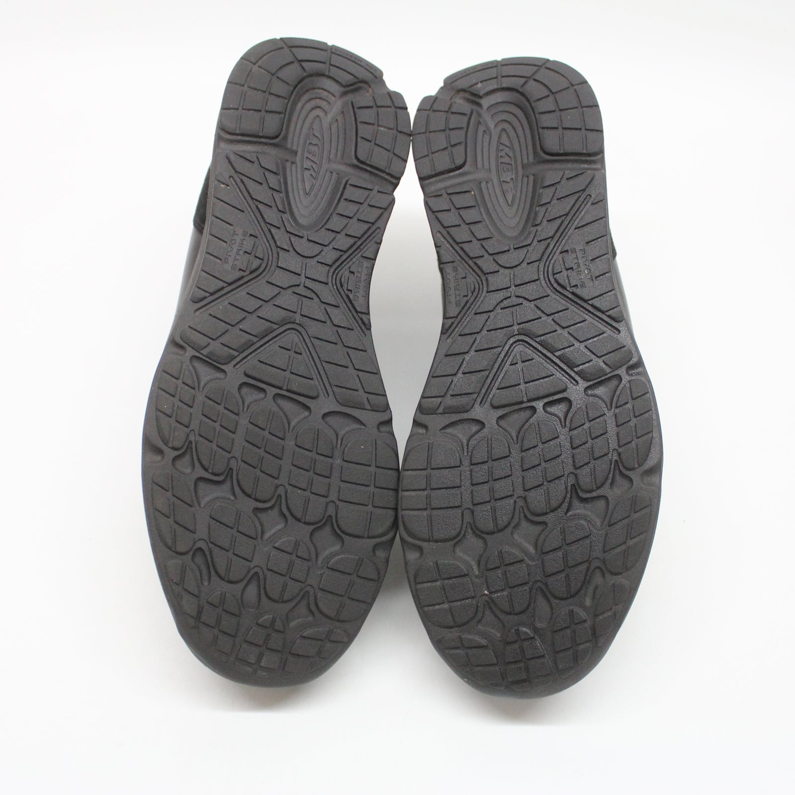 MBT Alban 703018-03N Leather Mens Shoes - Black - 46#color_black