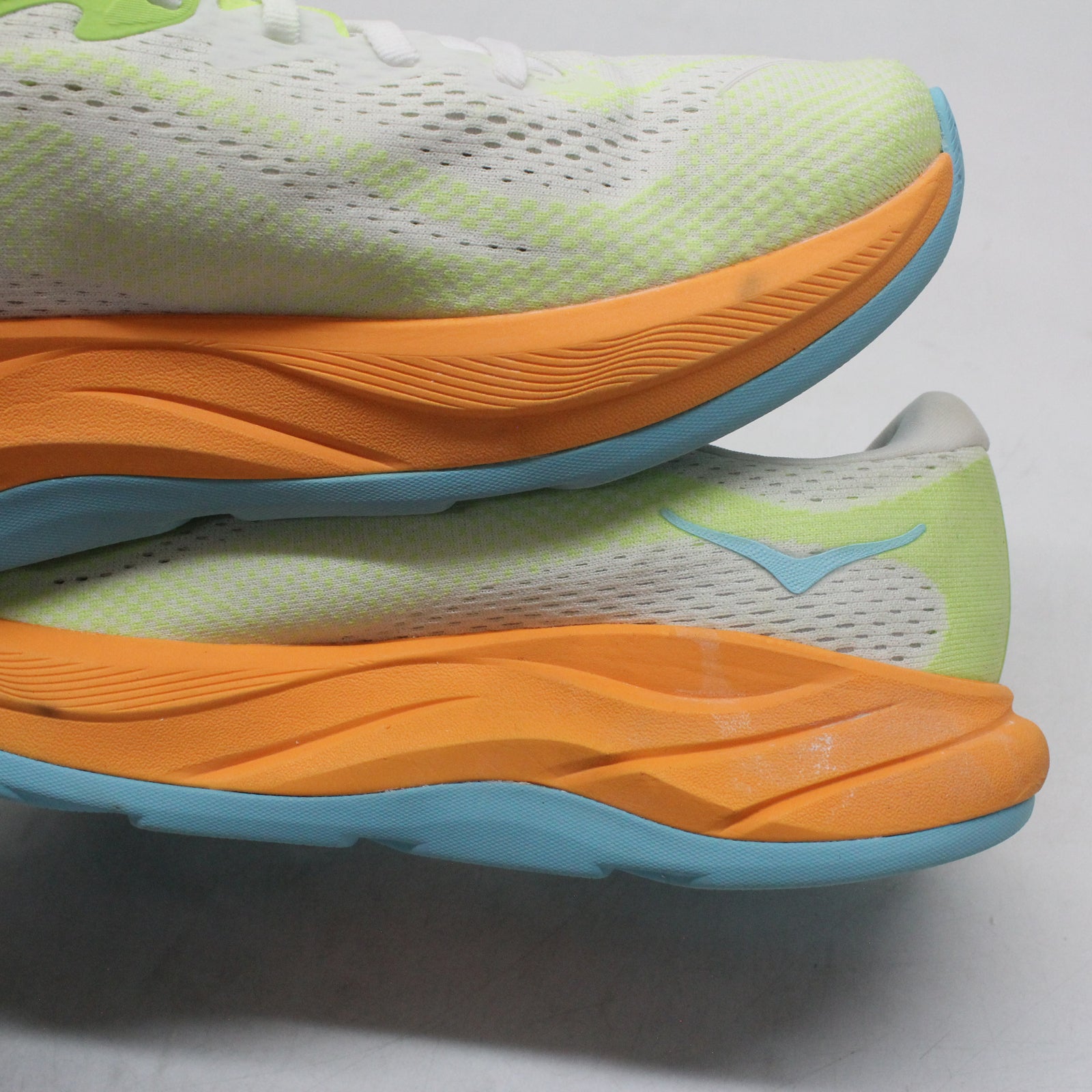 Hoka Rincon 4 1155130-FTLT Synthetic Textile Mens Trainers - Frost Lettuce - 8#color_frost lettuce