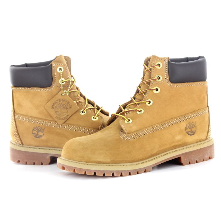 Timberland 6 Premium Wheat Nubuck Juniors Boots - 12909 M#color_wheat