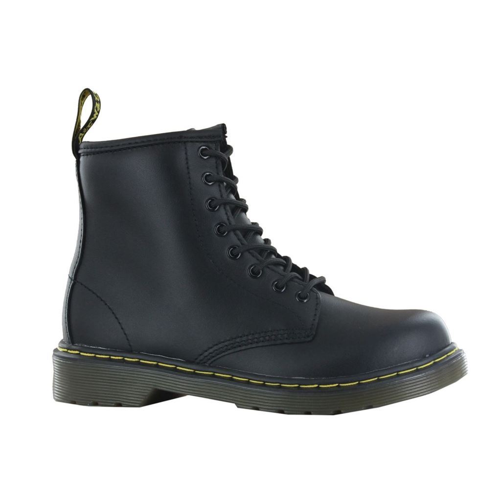 Dr. Martens Delaney Black Leather Kids Boots - 15382001#color_black