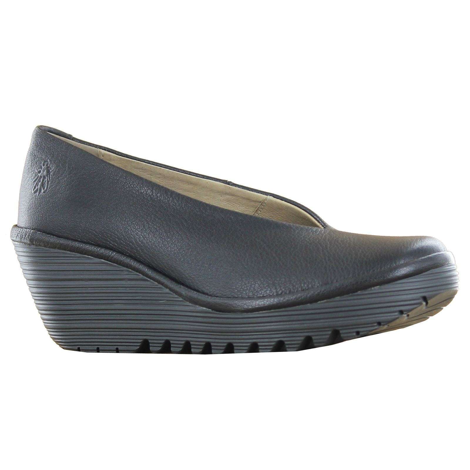 Fly London Yaz Black Womens Shoes - P500025149#color_black