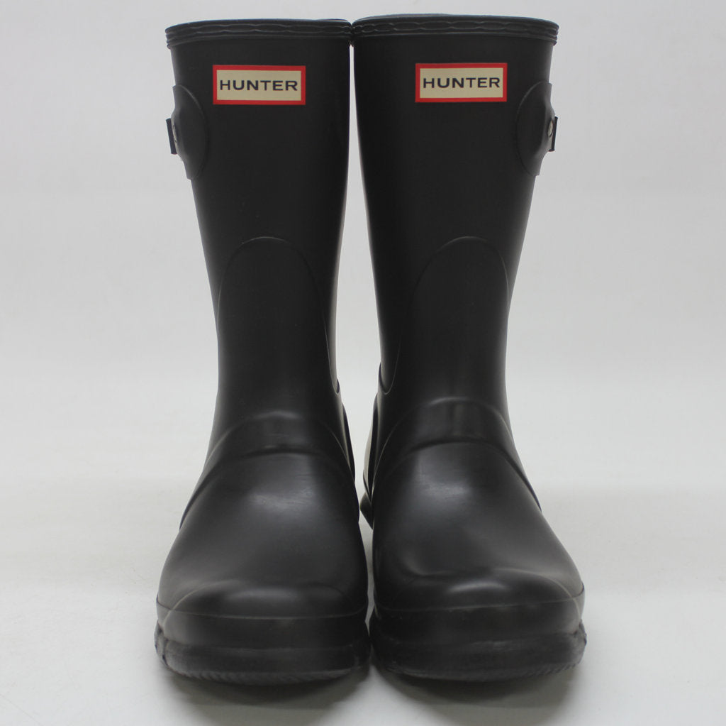 Hunter Original Short Wellies Black Womens Rainboots - UK 7