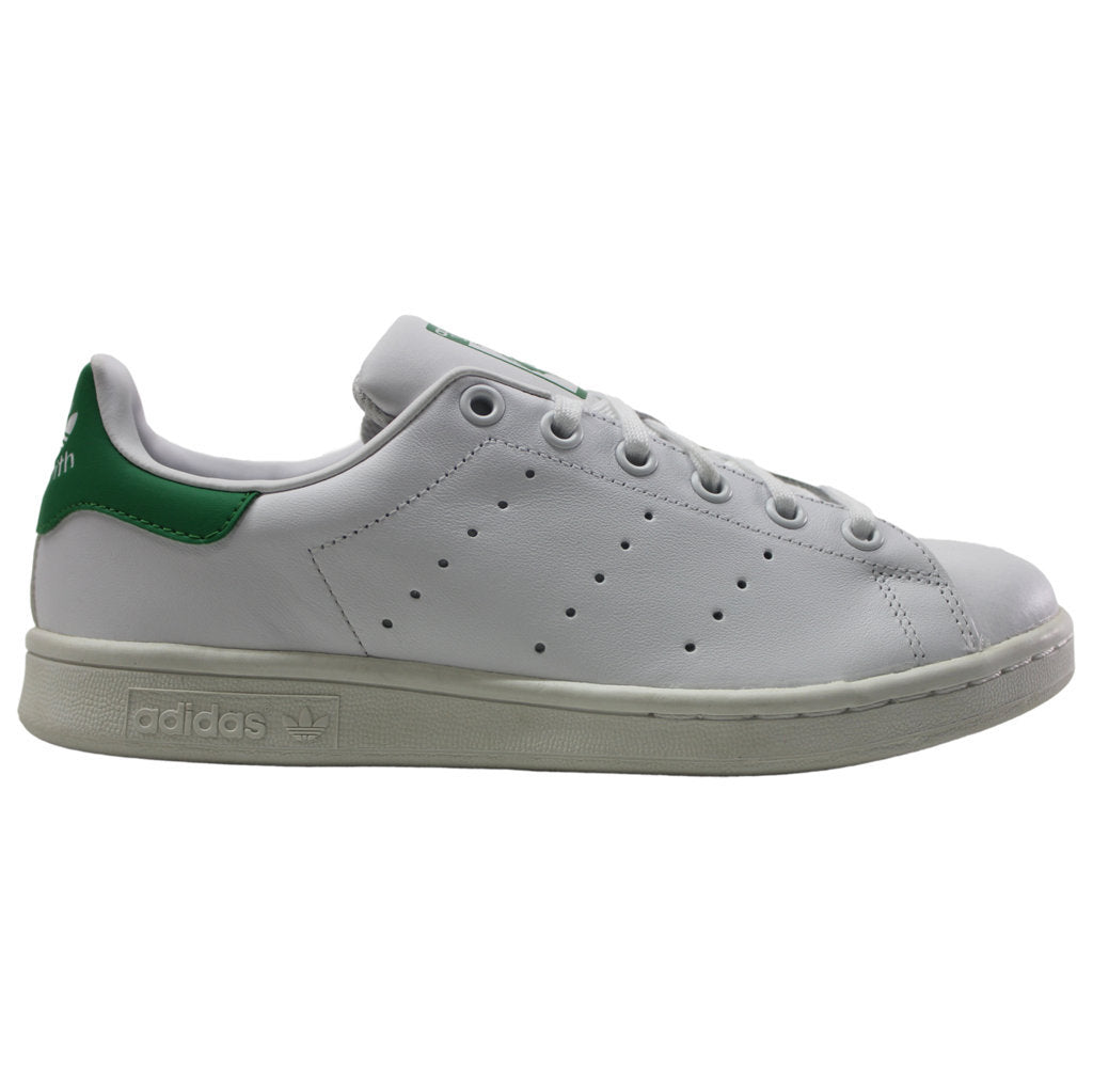 Adidas Stan Smith White Green Boys Girls Youths Trainers - UK 5
