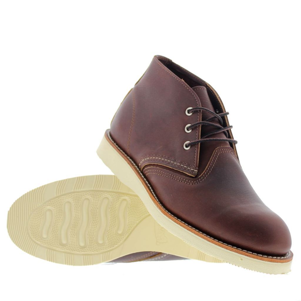 Red Wing 3141 Classic Men's Chukka Shoes#color_dark brown