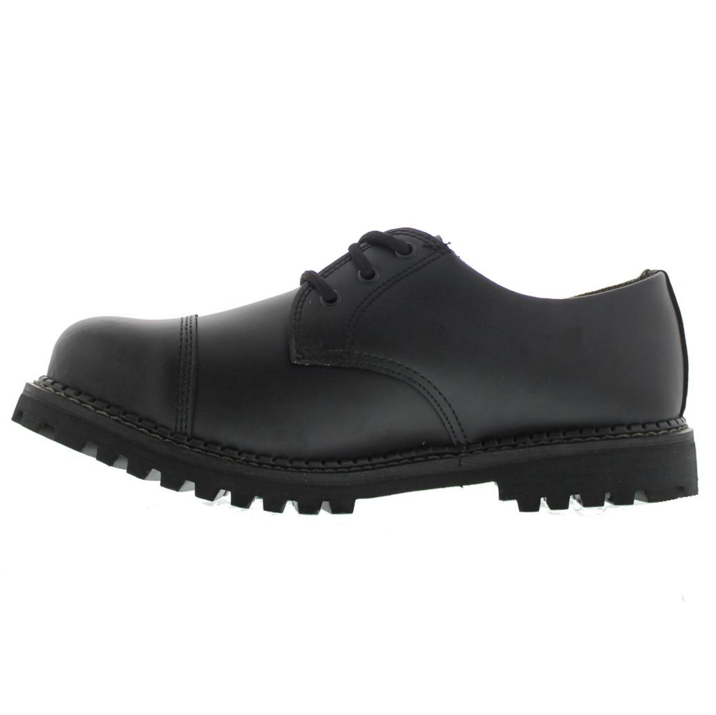 Grinders Regent CS Leather Unisex Shoes#color_black