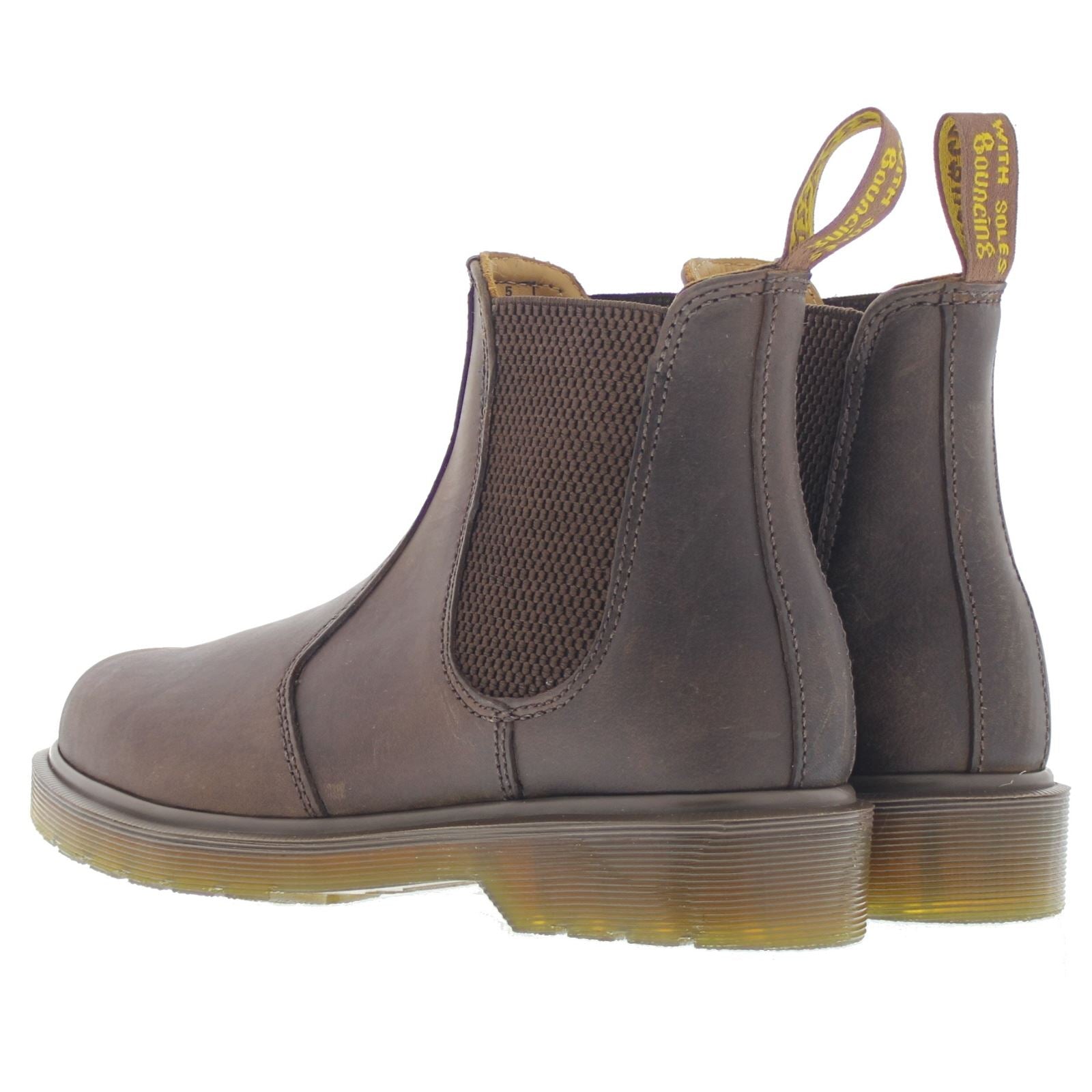 Dr. Martens 2976 Nubuck Leather Women's Chelsea Boots#color_brown