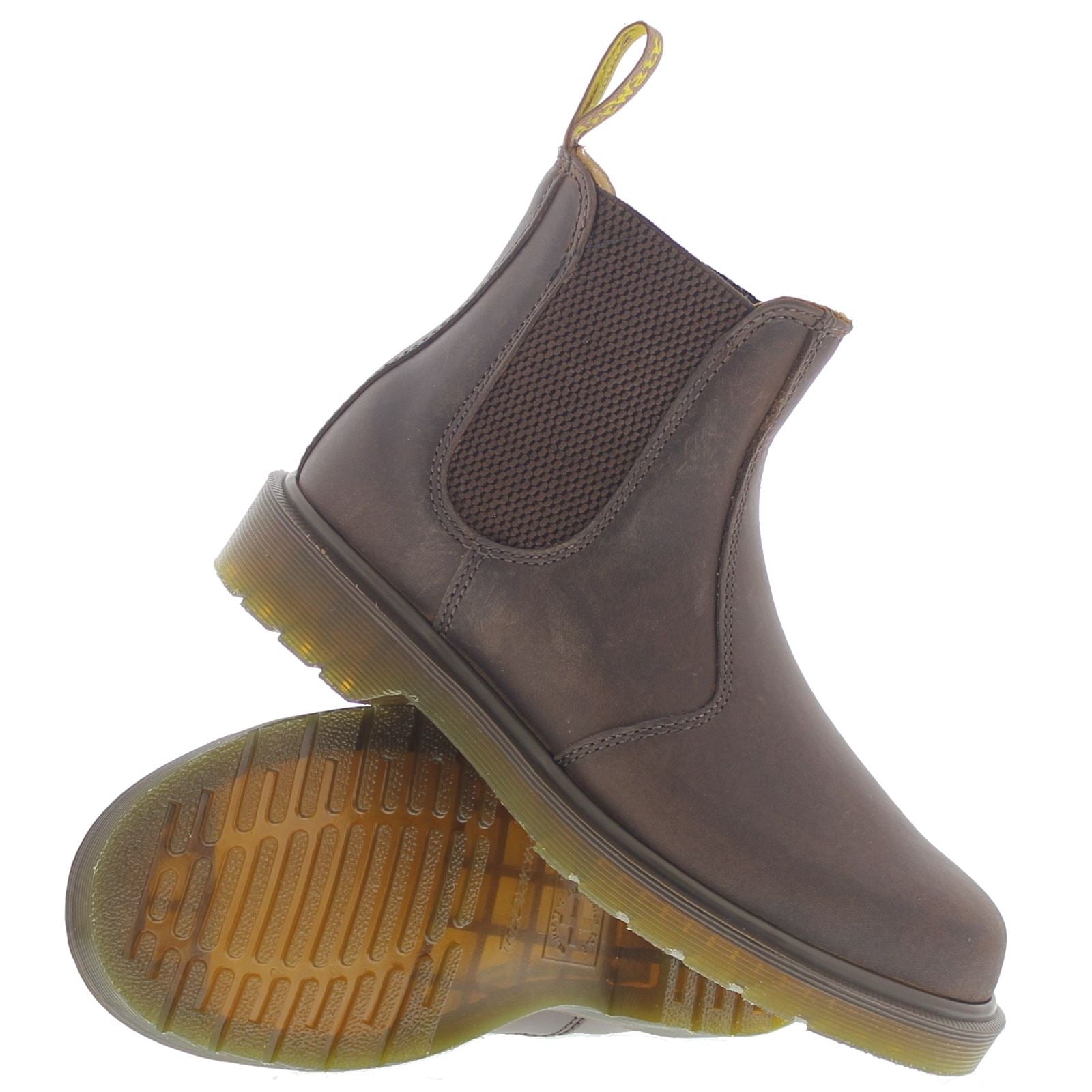 Dr. Martens 2976 Nubuck Leather Women's Chelsea Boots#color_brown