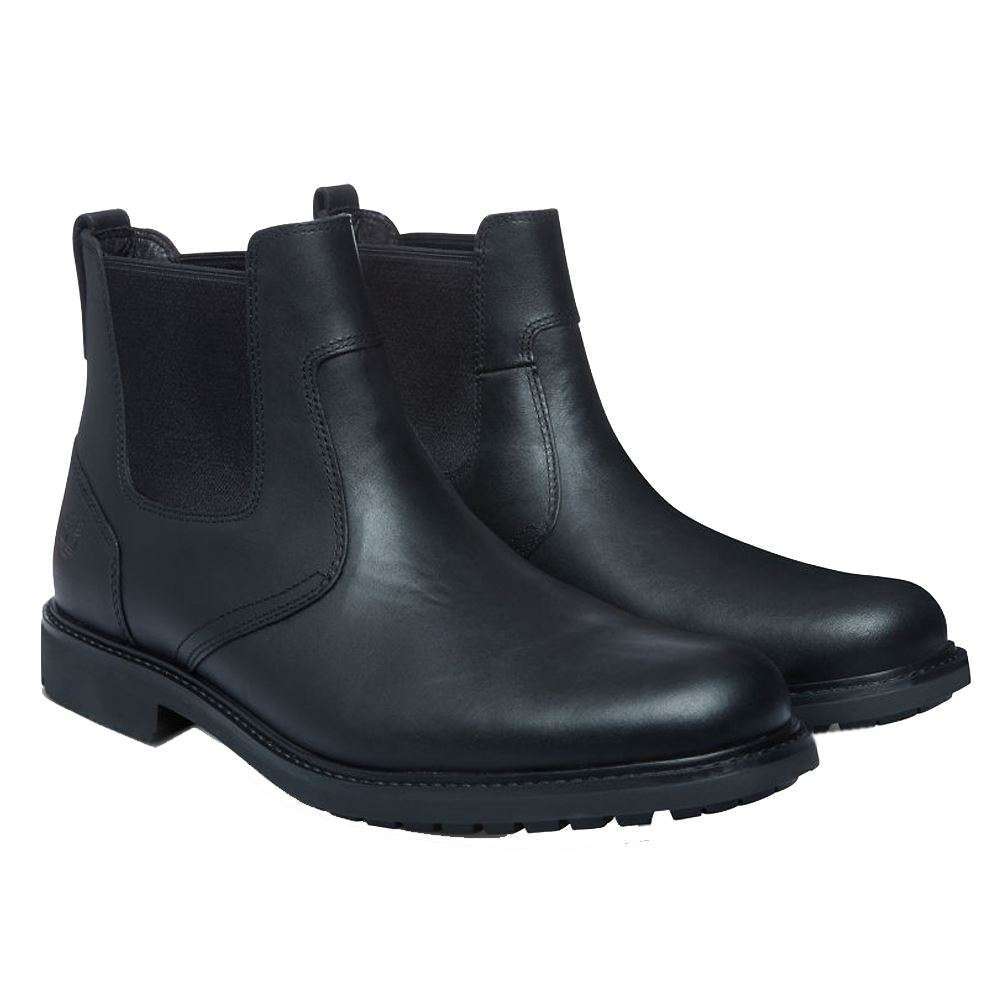Timberland Earthkeepers Stormbuck Chelsea Black Mens Boots#color_black