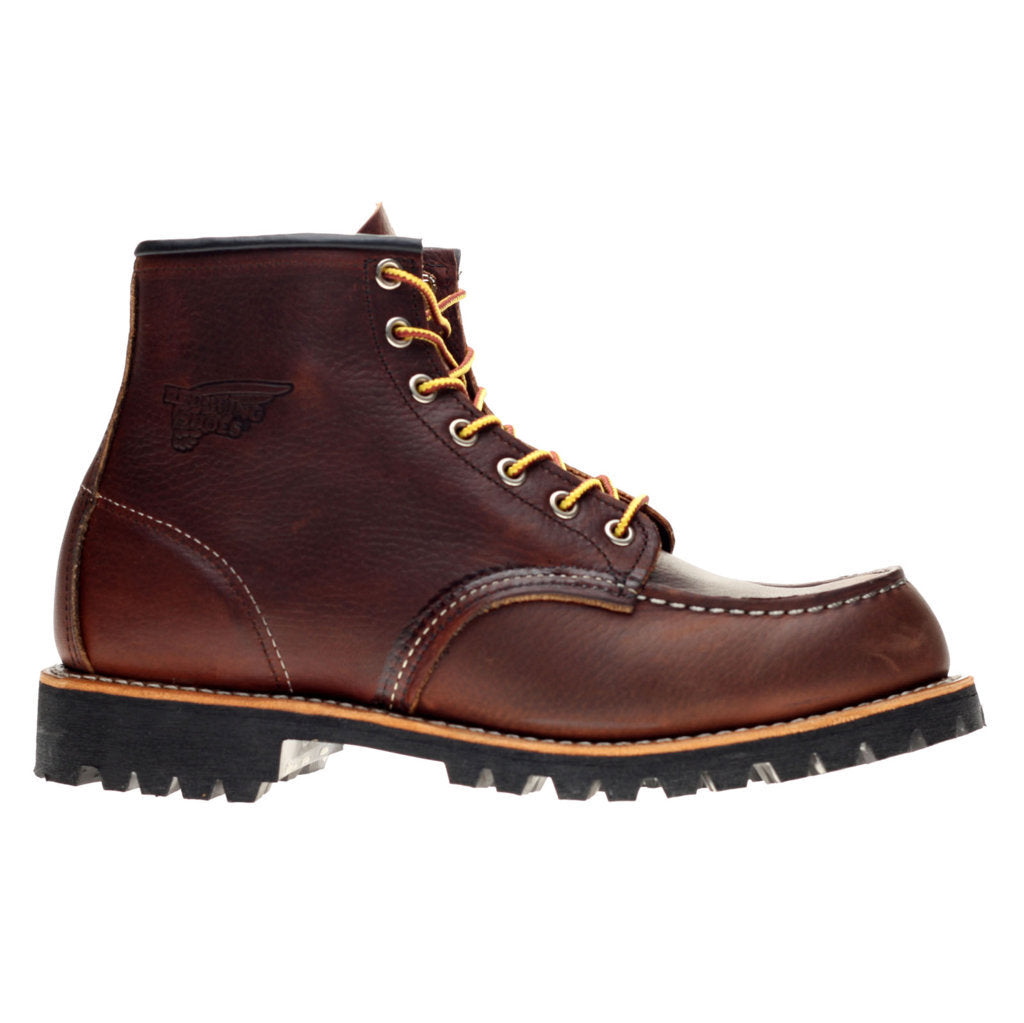 Red Wing 08146 Roughneck 6 Inch Dark Brown Mens Boots#color_dark brown