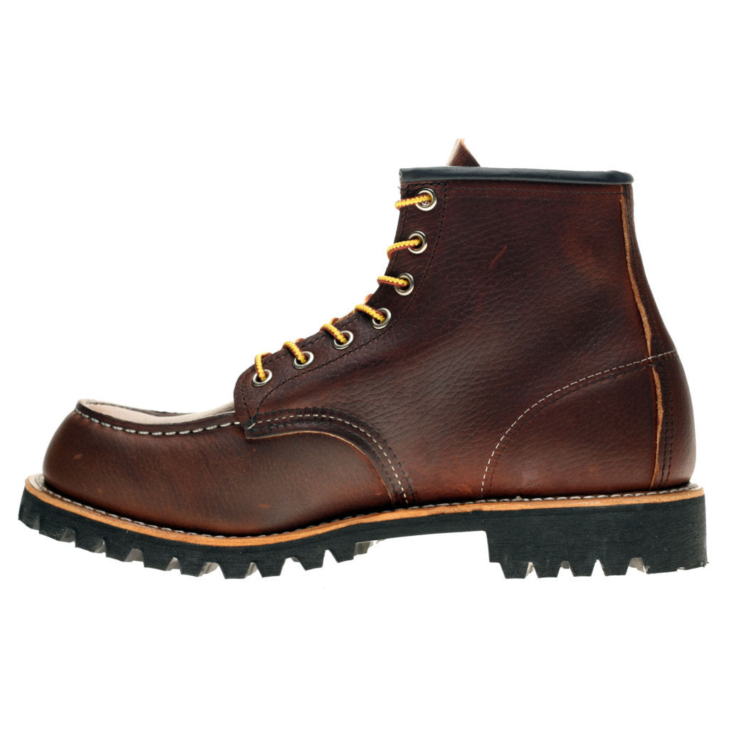 Red Wing 08146 Roughneck 6 Inch Dark Brown Mens Boots#color_dark brown