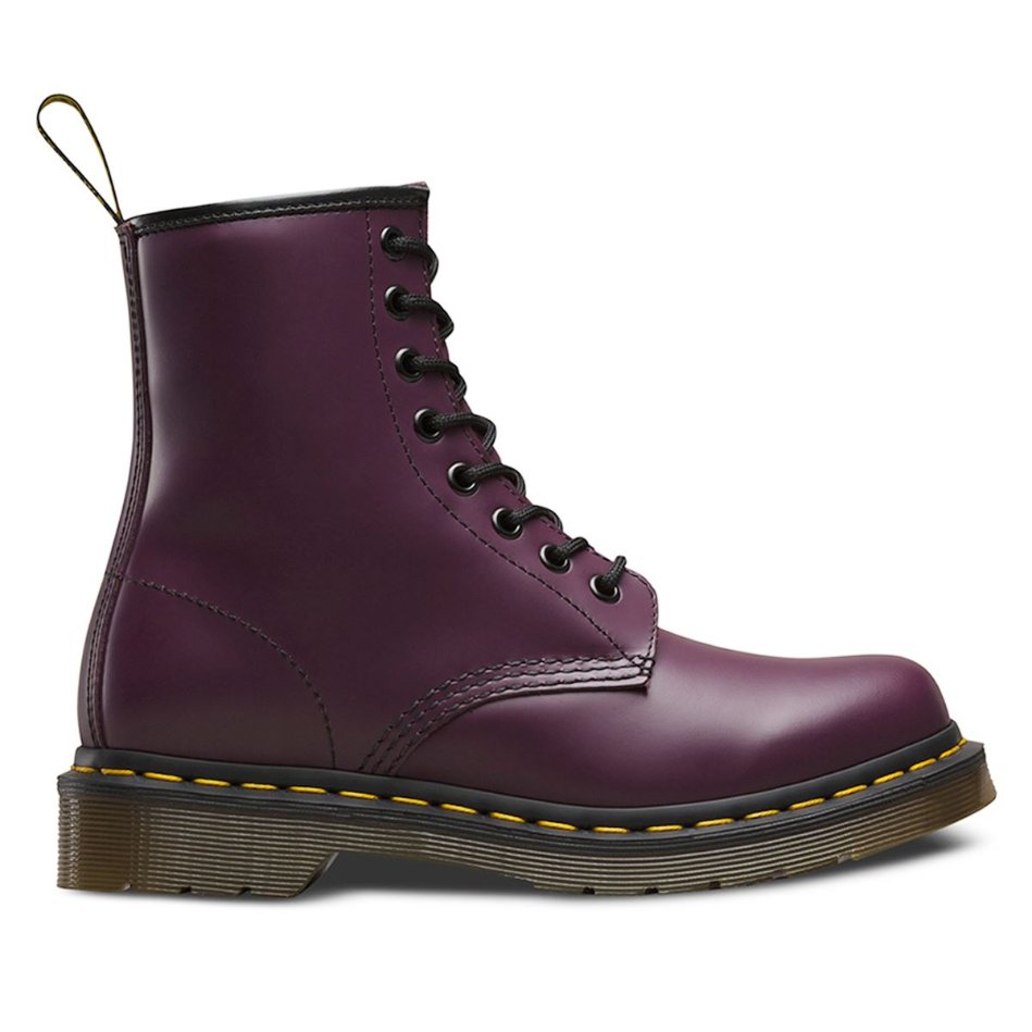 Dr. Martens 1460 Smooth Leather Women's Ankle Boots#color_purple