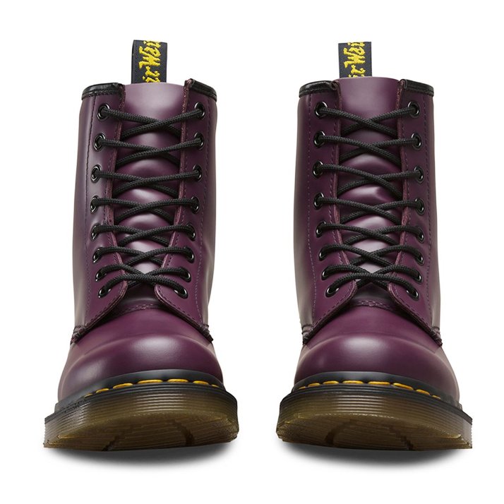 Dr. Martens 1460 Smooth Leather Women's Ankle Boots#color_purple