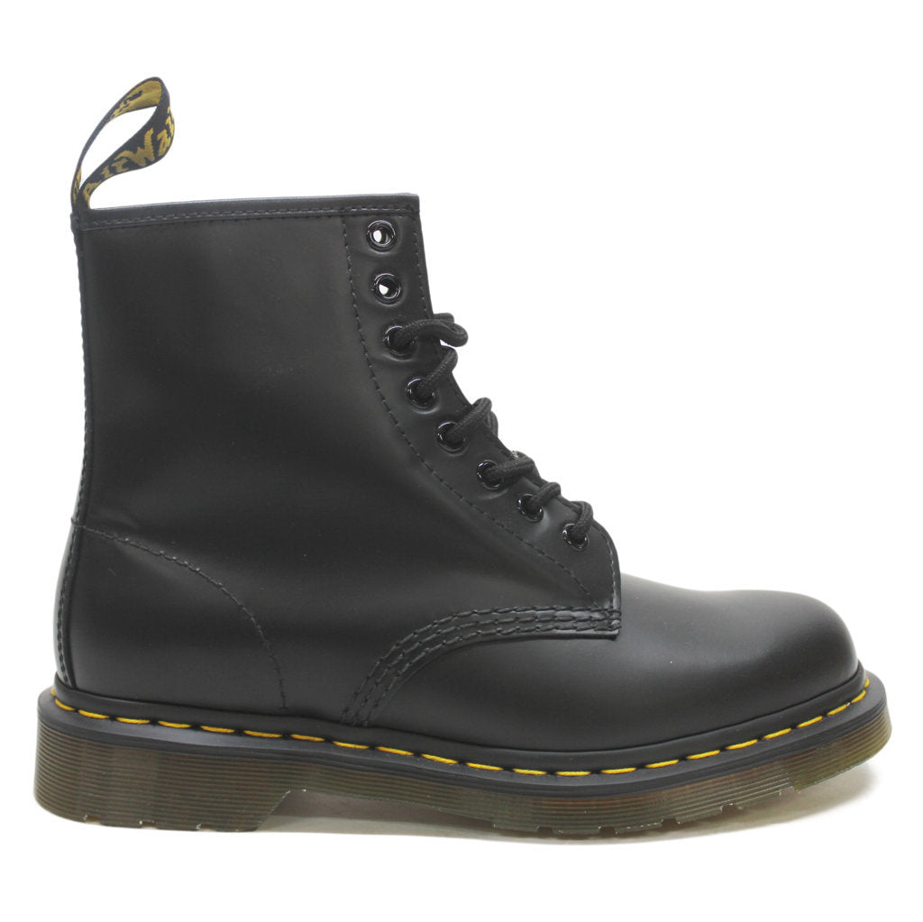 Dr. Martens 1460 8 Eyelet Smooth Black Leather Unisex Boots - UK 6