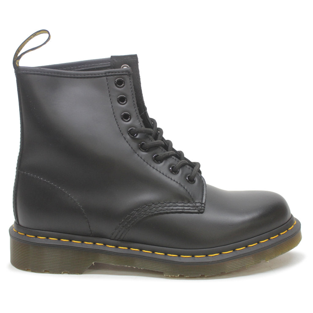 Dr. Martens 1460 8 Eyelet Smooth Black Leather Unisex Boots - UK 7
