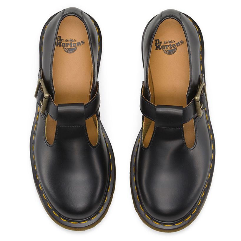 Dr.Martens Polley Smooth Black Womens Shoes#color_black