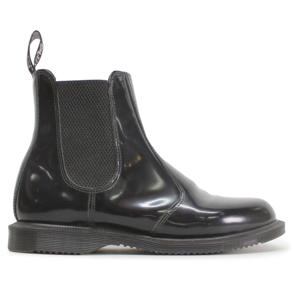 Dr.Martens Flora Polished Smooth Black Womens Boots - UK 6
