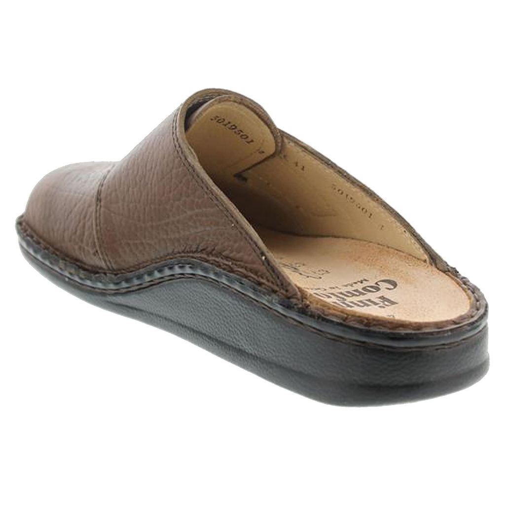 Finn Comfort Amalfi Leather Men's Slip-On Sandals#color_brown