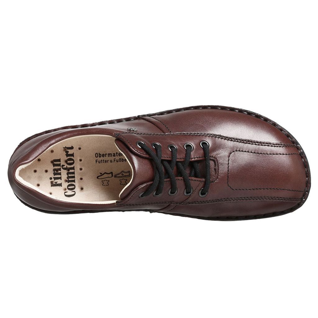 Finn Comfort Dijon Leather Mens Shoes#color_brown