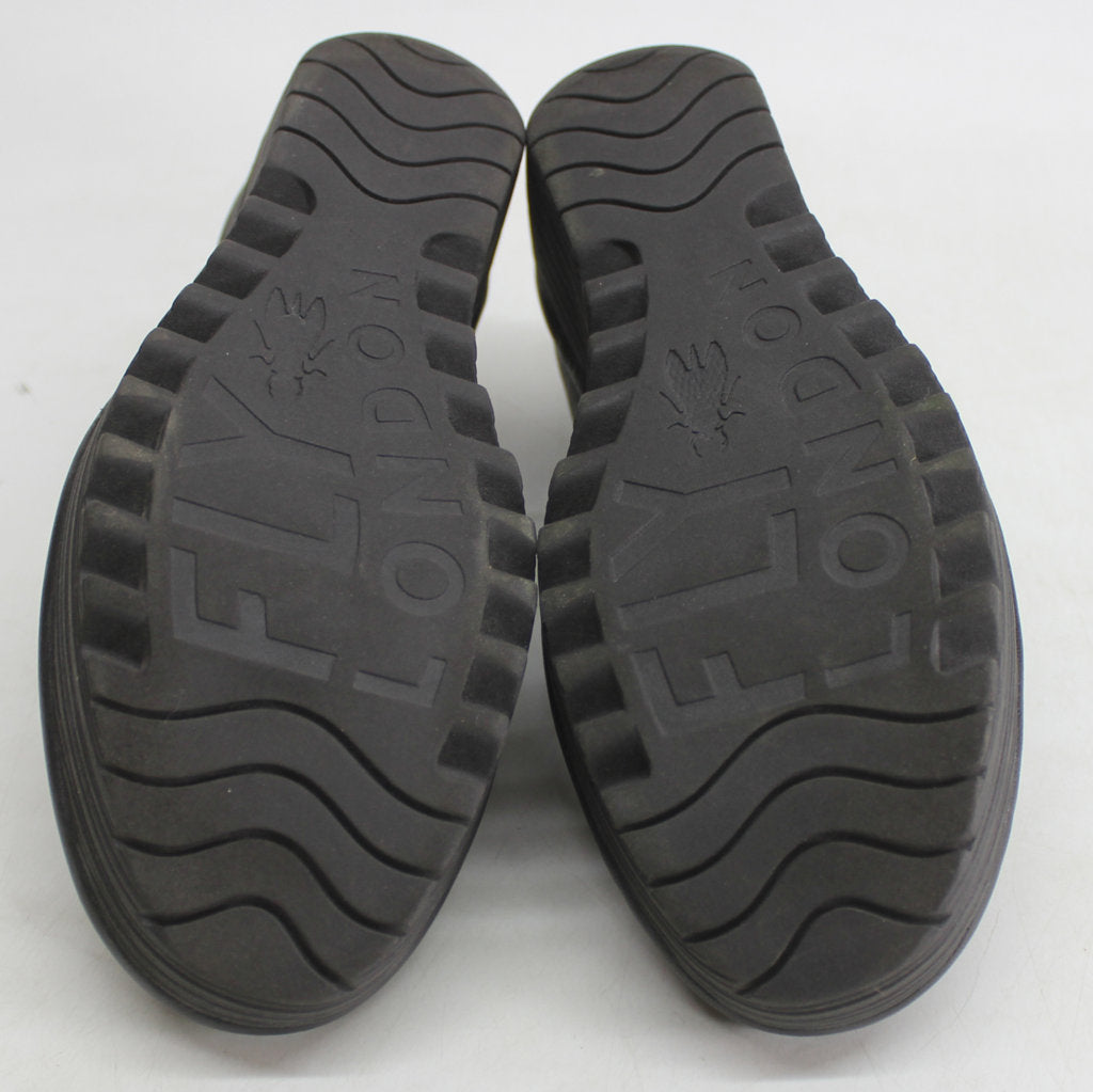 Fly London YASI 682 Black Womens Wedge Heel Mary Jane Shoes - UK 5