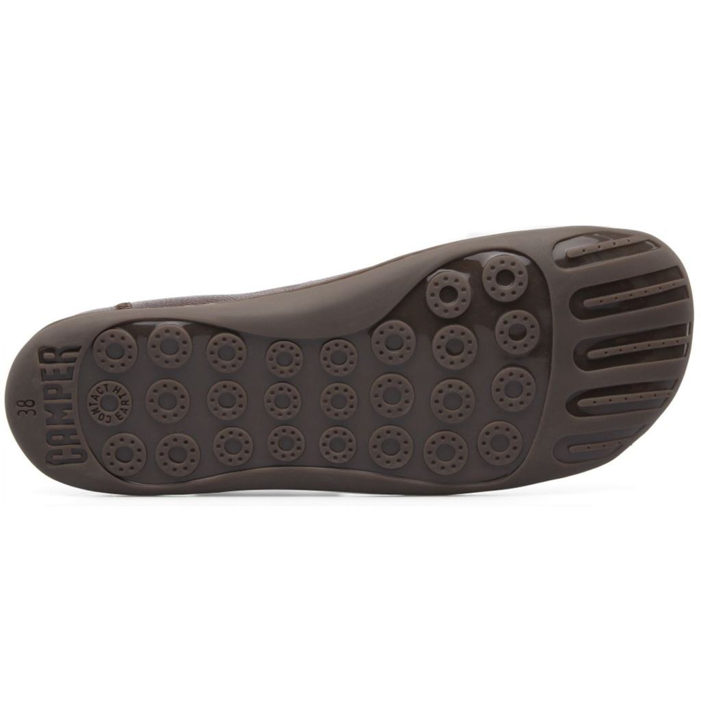 Camper Peu Calfskin Leather Women's Barefoot Trainers#color_dark brown