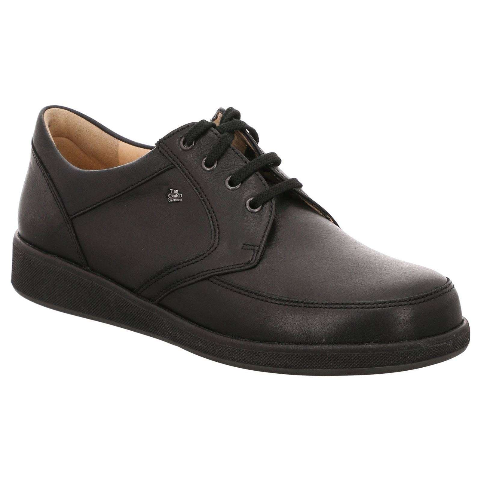 Finn Comfort Edmonton Leather Men's Shoes#color_black