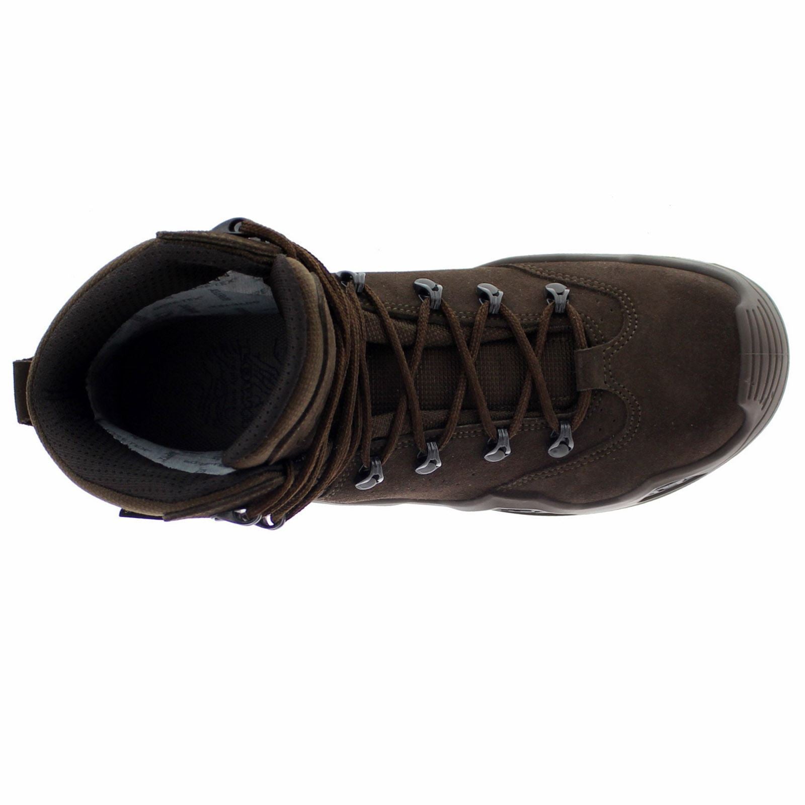 Lowa Z-6S GTX Nubuck Leather Men's Tactical Combat Boots#color_dark brown