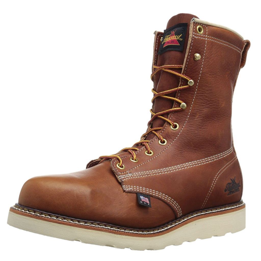 Thorogood American Heritage 8 Inch Wedge Men's Safety Toe Boots#color_tobacco
