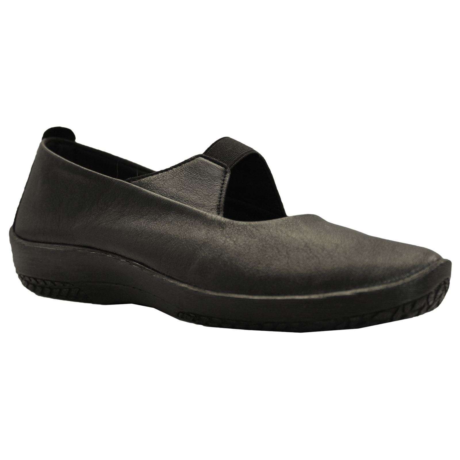 Arcopedico Leina Flats Women's Slip-on Shoes#color_black