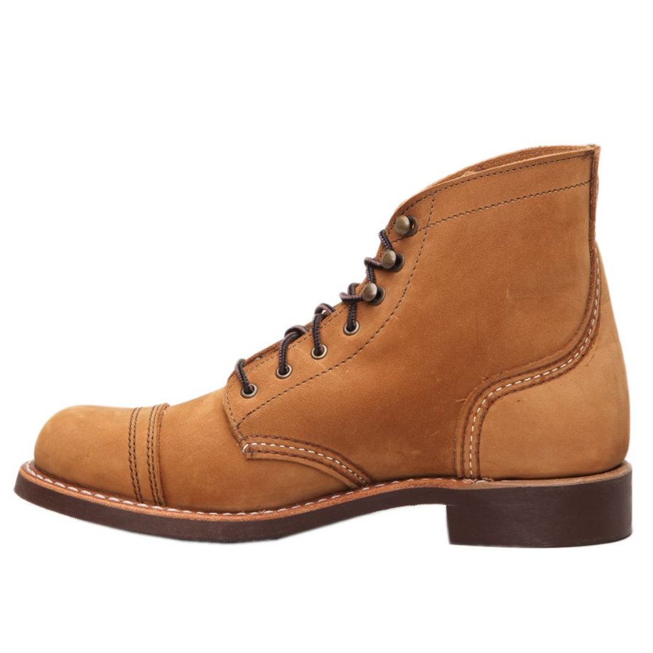 Red Wing Iron Ranger Leather Women's Ankle Boots#color_honey