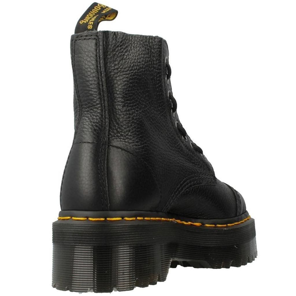 Dr. Martens Sinclair Black Womens Leather Platform Combat Boots - UK 6.5