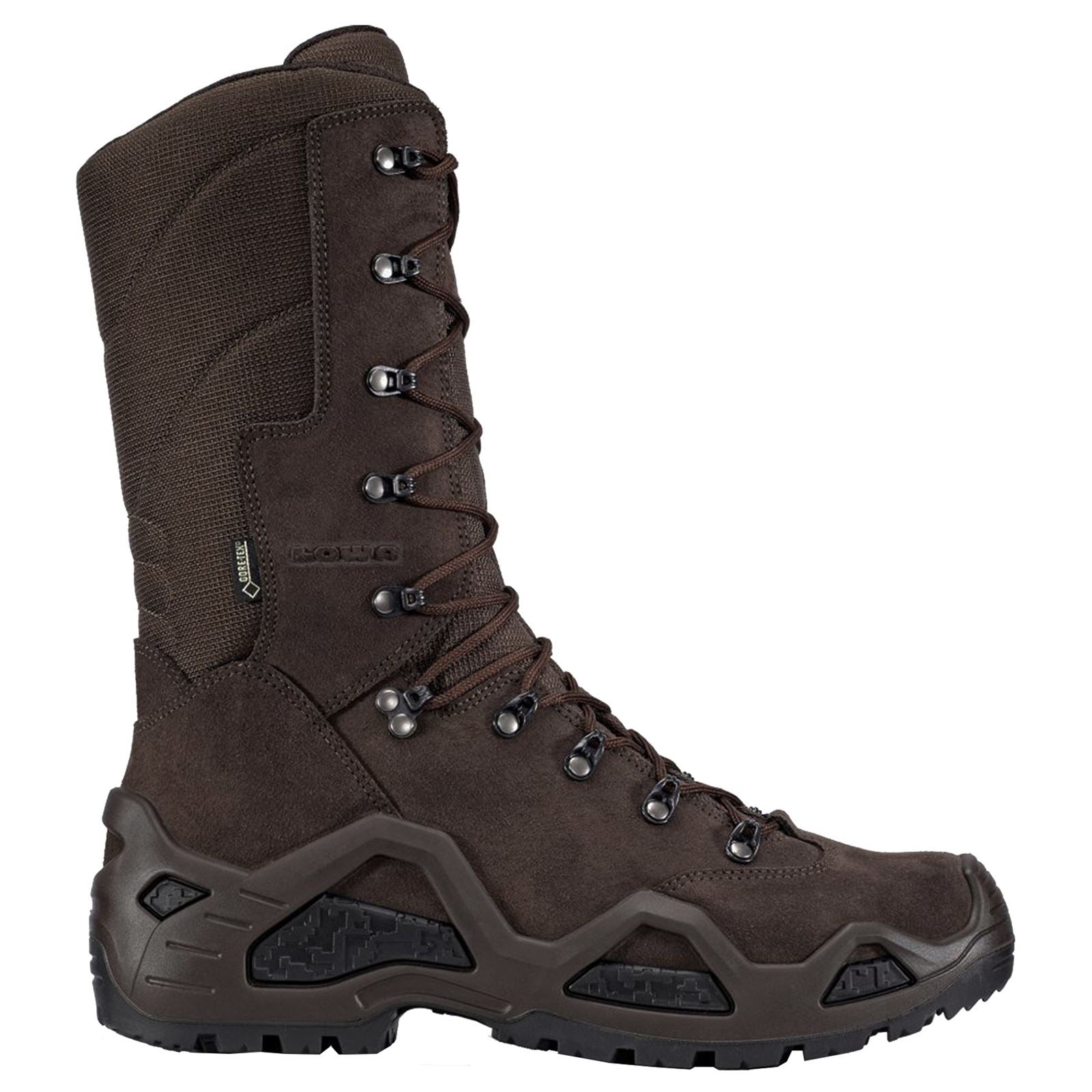 Lowa Z-11S GTX Suede Leather Men's Tall Hiking Boots#color_dark brown