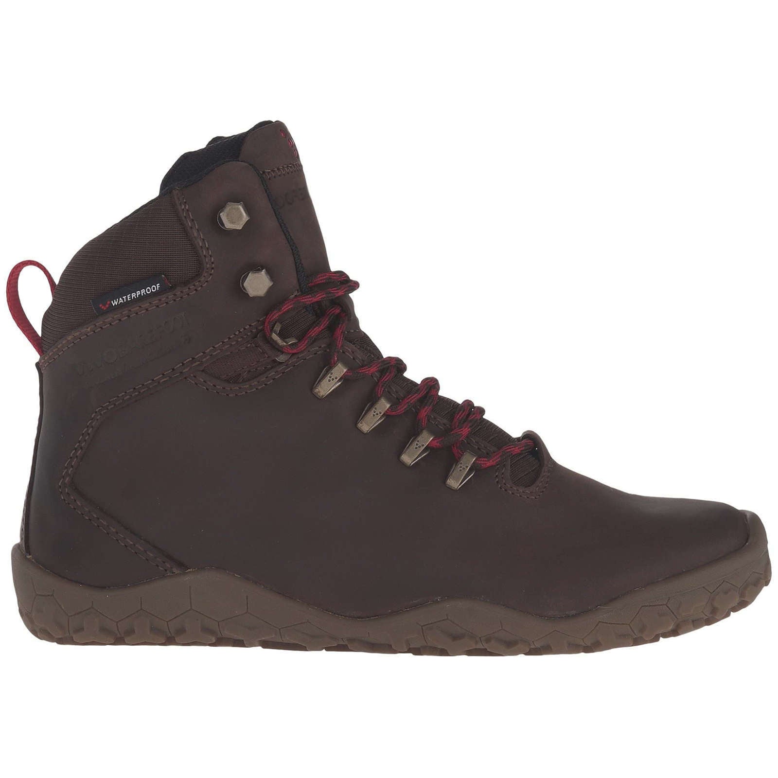 Vivobarefoot Tracker Firm Ground Dark Brown Womens Boots#color_dark brown
