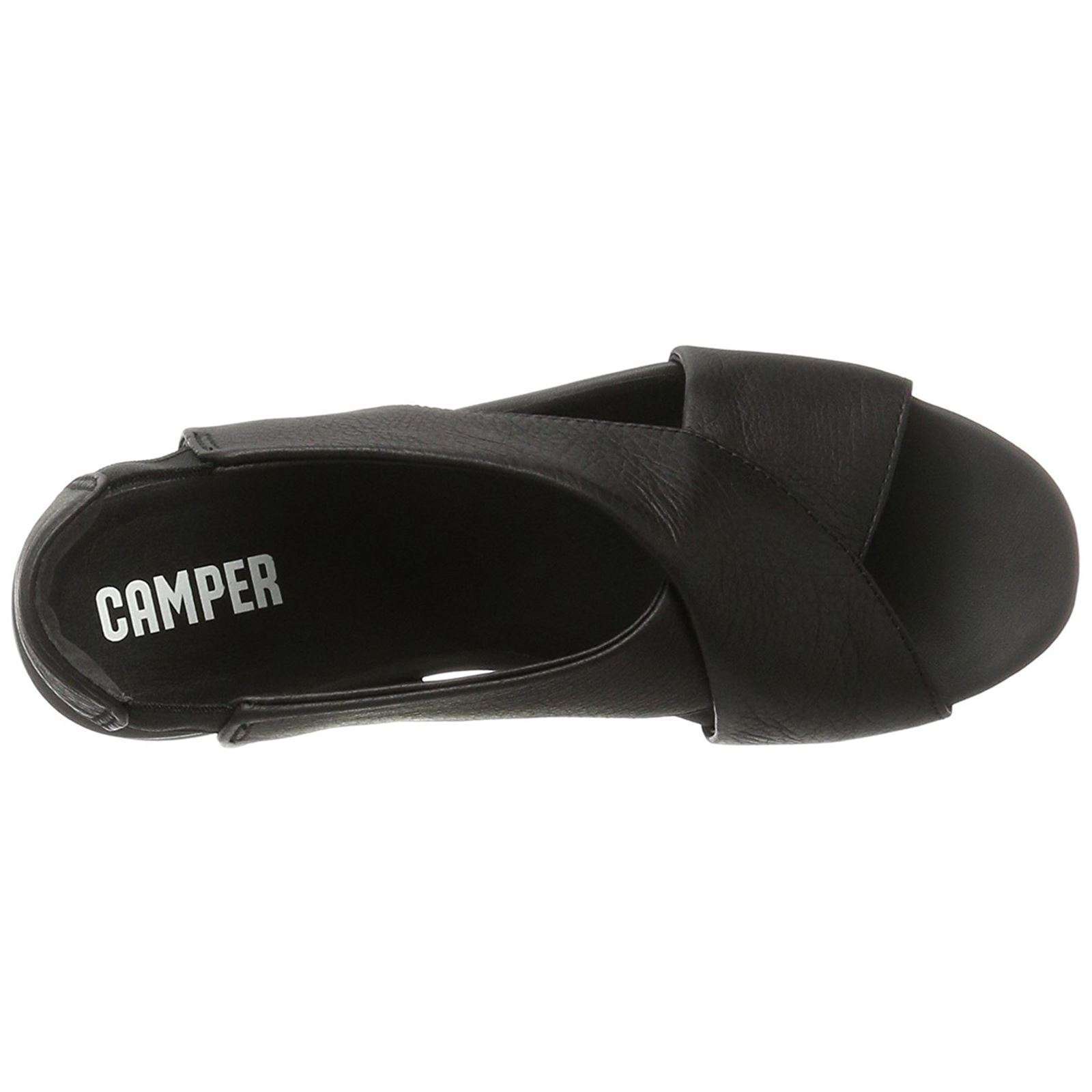 Camper Balloon Full Grain Leather Women's Open-Toe Sandals#color_black
