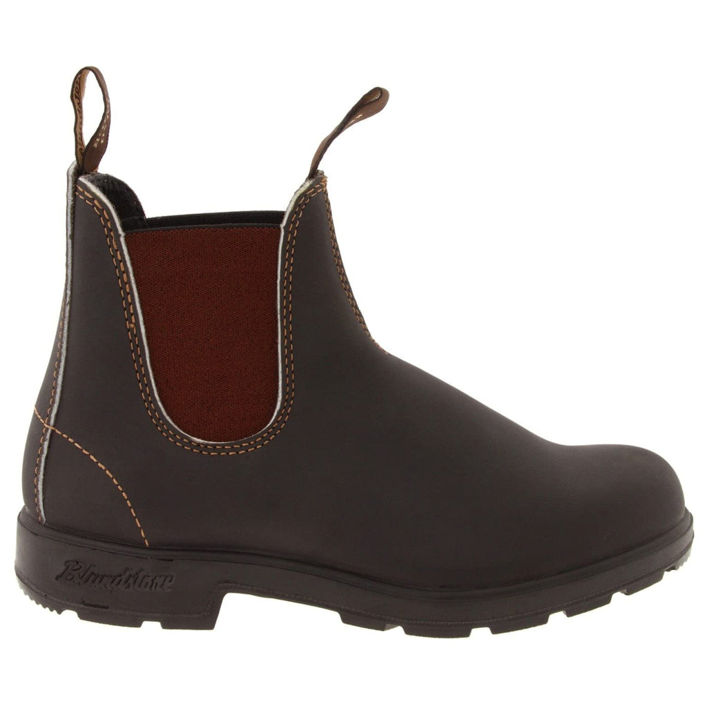 Blundstone 500 Water-Resistant Leather Unisex Chelsea Boots#color_stout brown