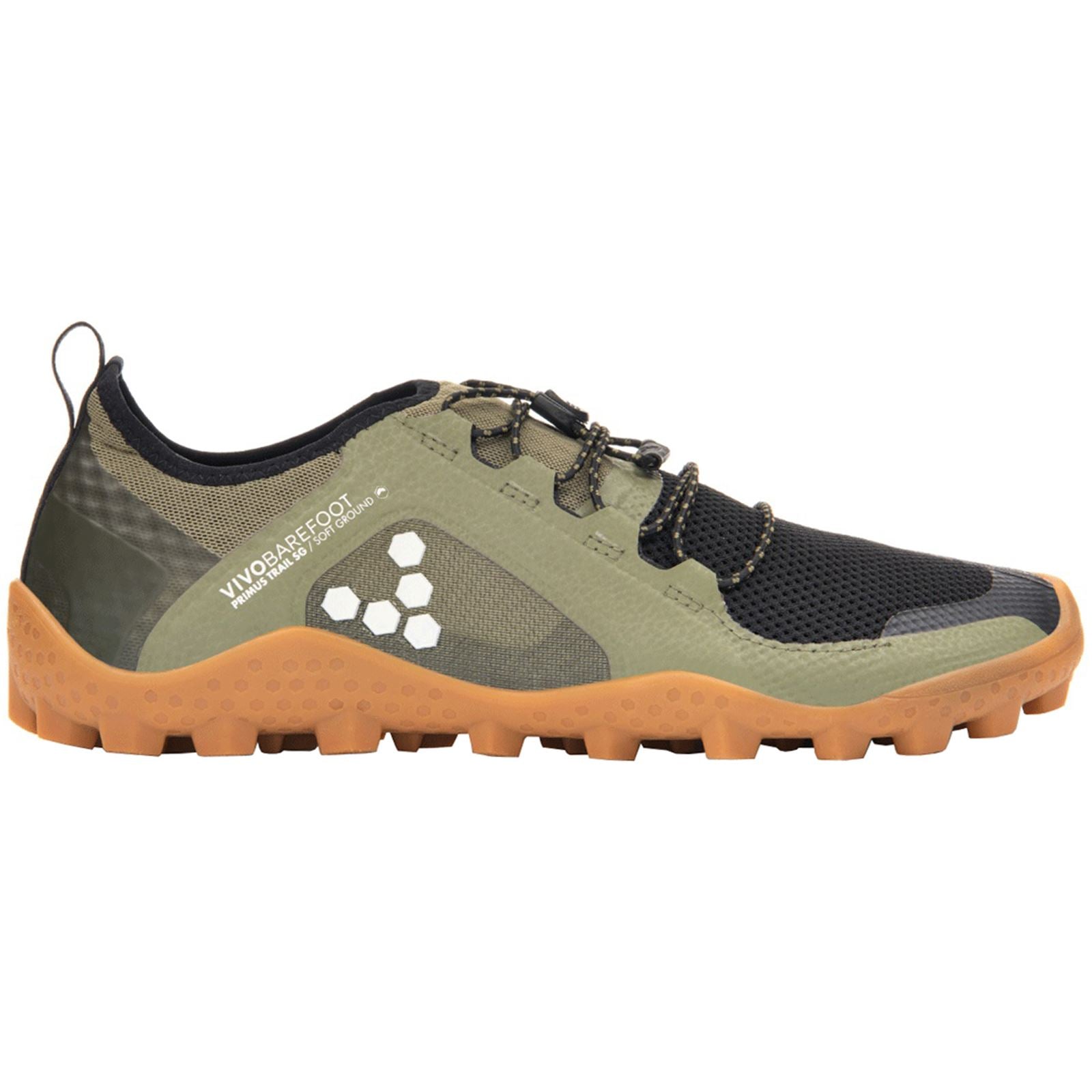 Vivobarefoot Primus Trail Soft Ground Mesh Men's Trainers#color_olive
