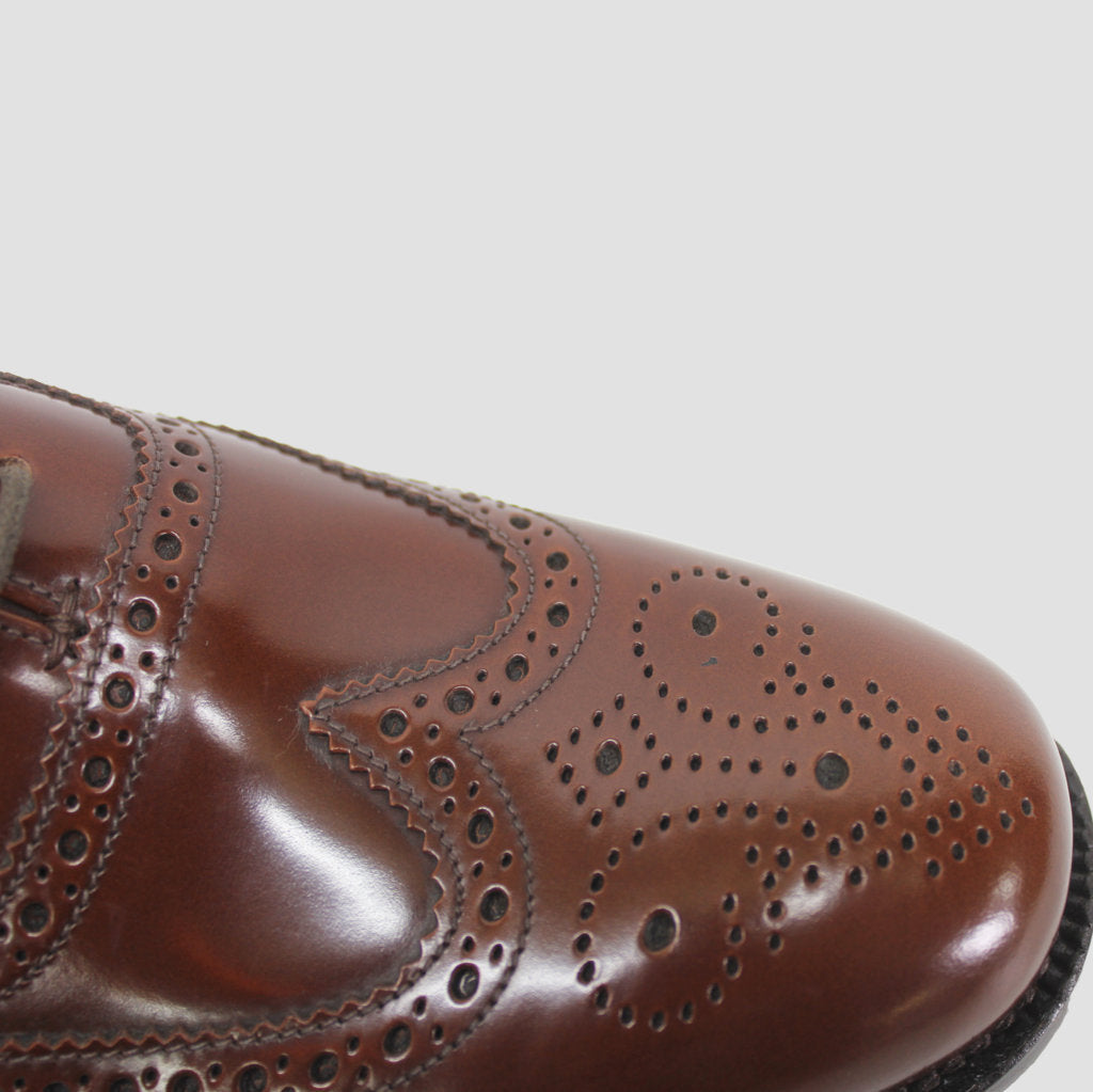 Loake 202 Brown Mens Leather Lace-up Brogues Wingtip Oxford Shoes - UK 7.5