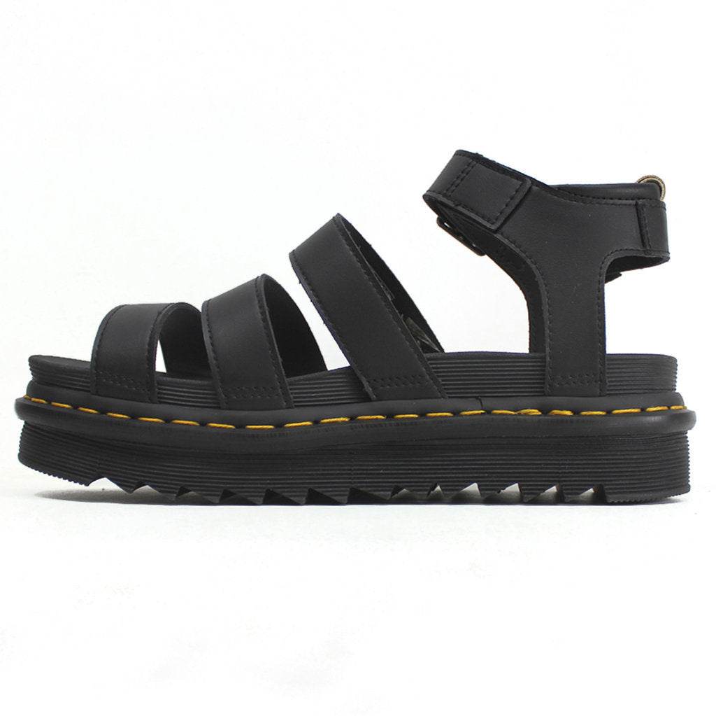 Dr. Martens Vegan Blaire Synthetic Leather Womens Sandals#color_black