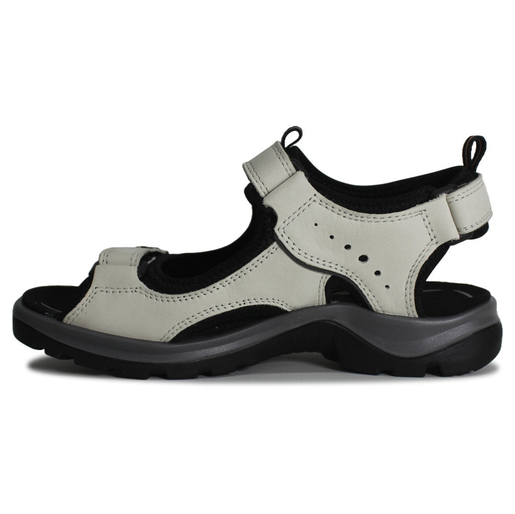 Ecco Offroad Nubuck Leather Womens Sandals#color_shadow white
