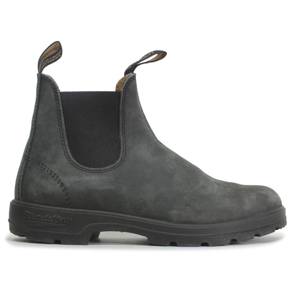 Blundstone 587 587-RUSTIC BLACK Leather Unisex Boots - Rustic Black - UK 6
