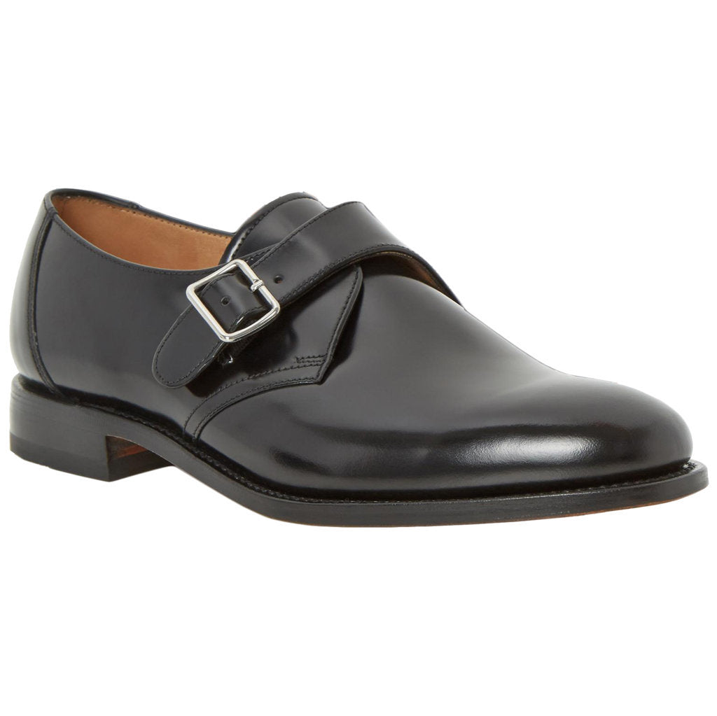 Loake 204 Polished Leather Professional Men's Monk Shoes#color_black