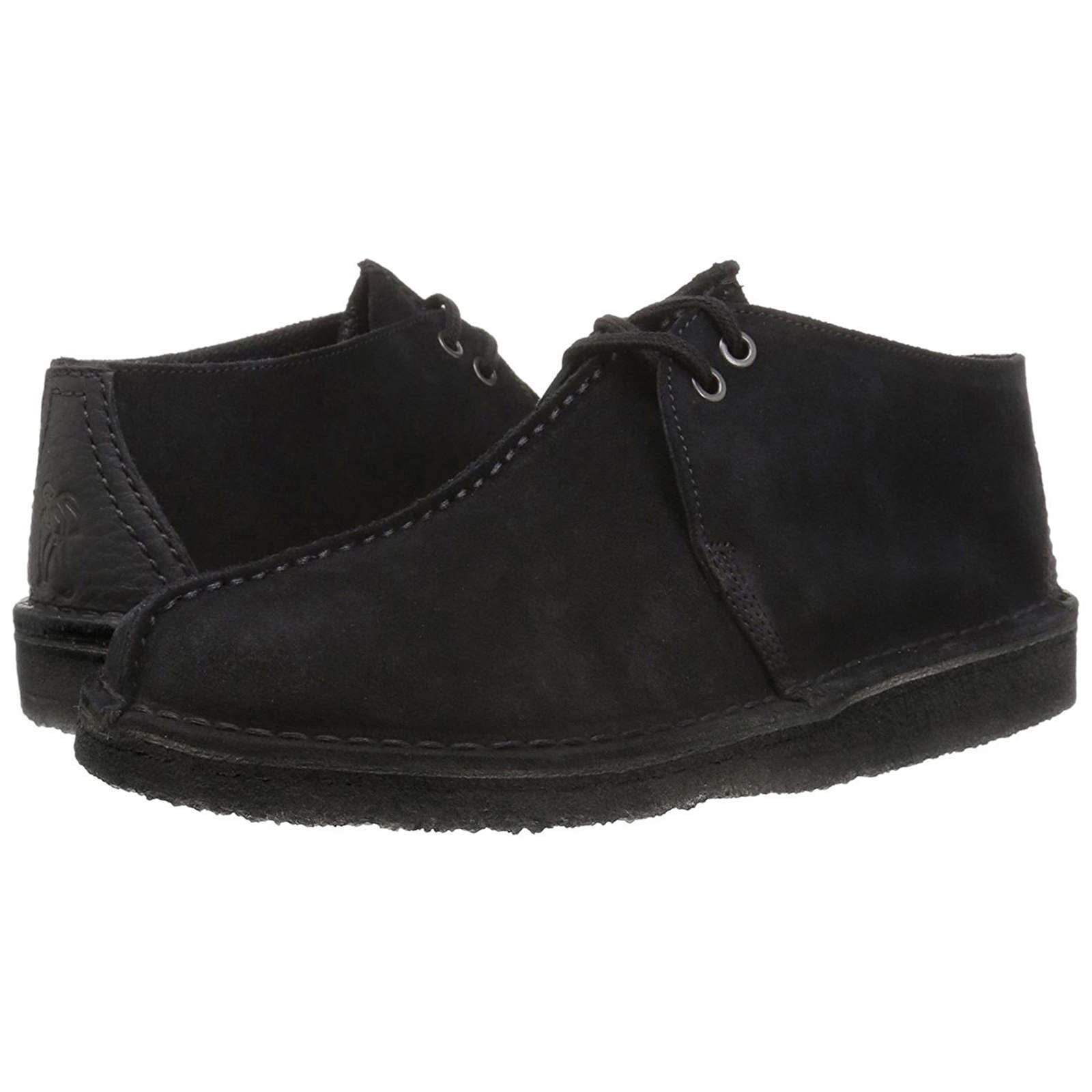 Clarks Originals Desert Trek Suede Leather Men's Shoes#color_black