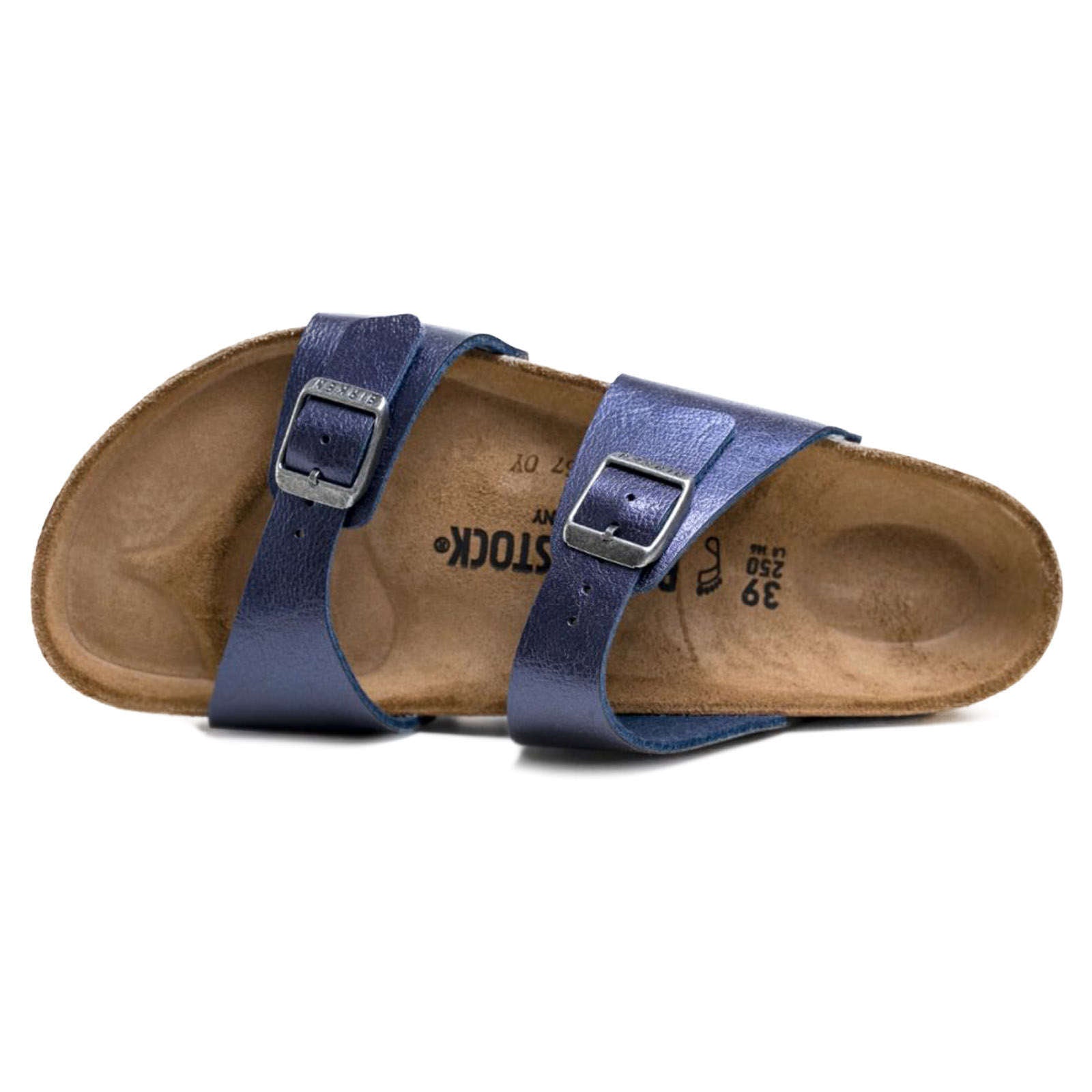 navy patent birkenstocks