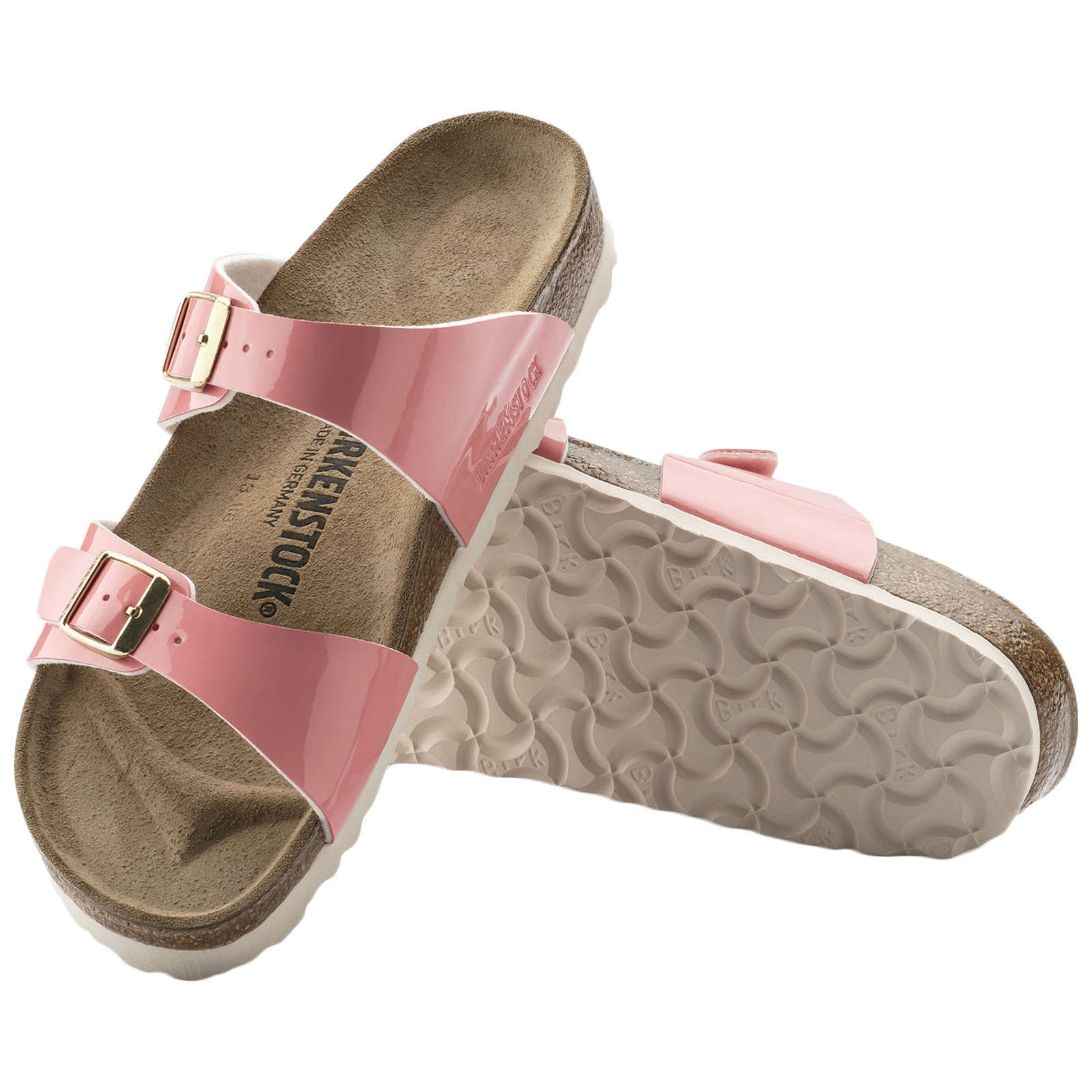 Birkenstock Sydney Birko-Flor Unisex Sandals#color_two tone cream coral