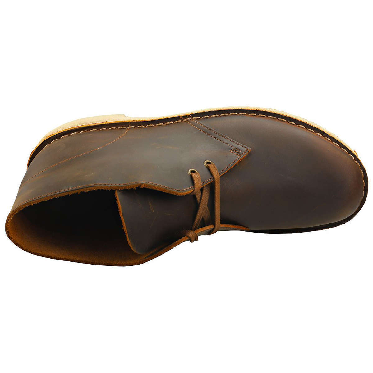 Clarks Originals Desert Boot Leather Men's Boots#color_dark beeswax