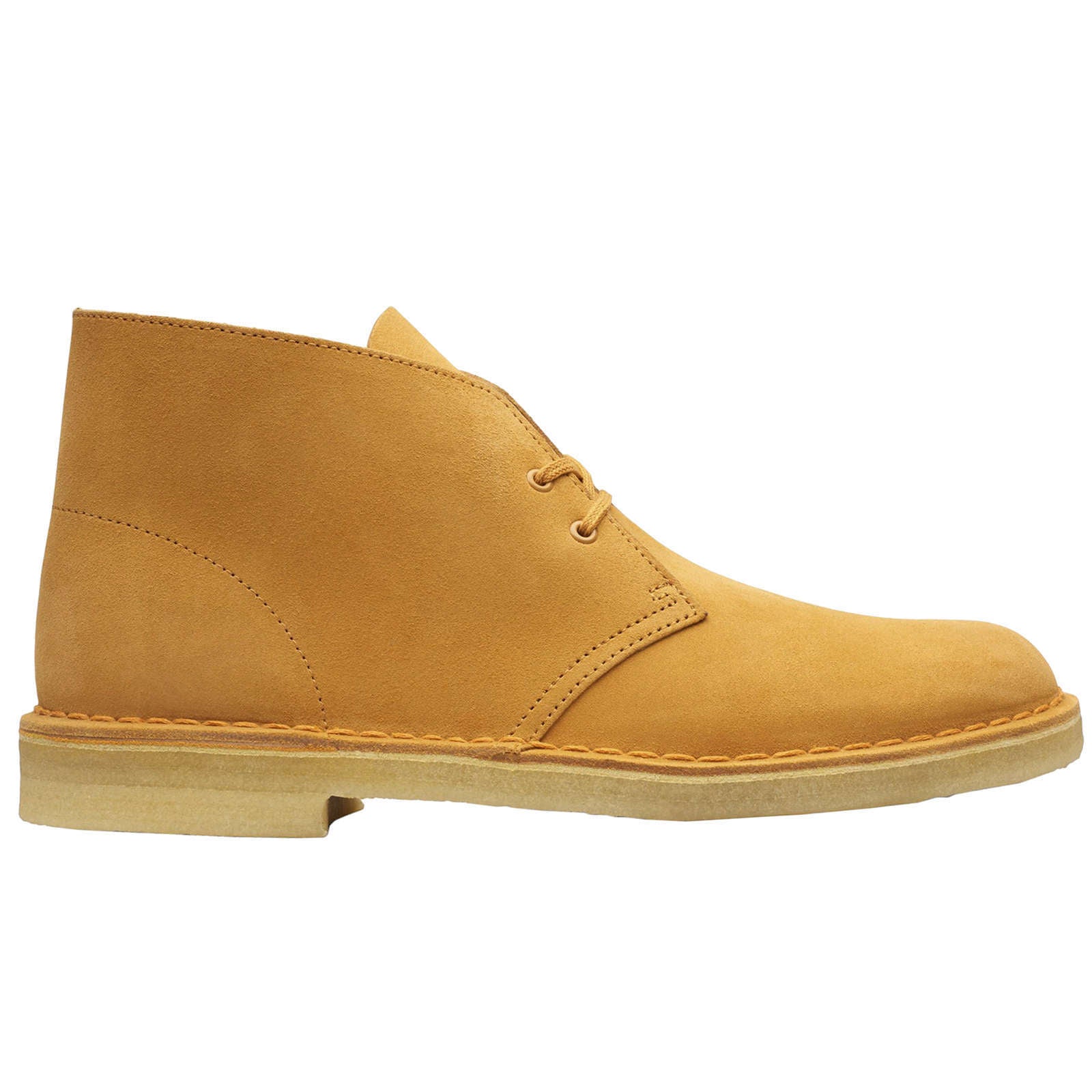 Clarks Originals Desert Boot Suede Leather Men's Boots#color_tumeric