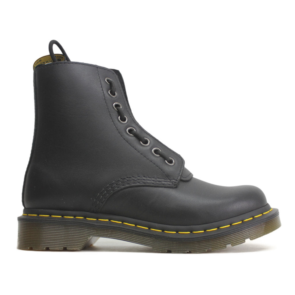 Dr.Martens Womens Boots 1460 Pascal Front Zip Combat Ankle Nappa Leather - UK 4