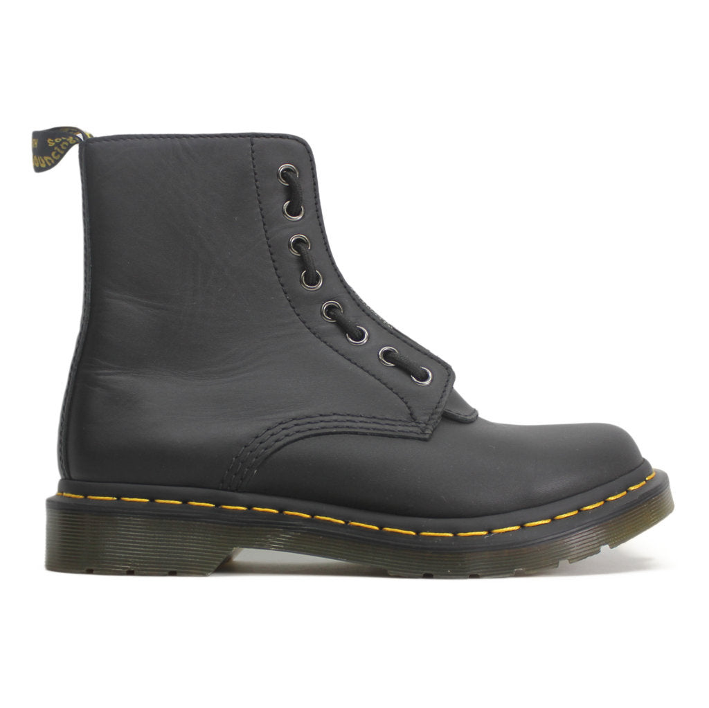 Dr.Martens Womens Boots 1460 Pascal Front Zip Combat Ankle Nappa Leather - UK 6