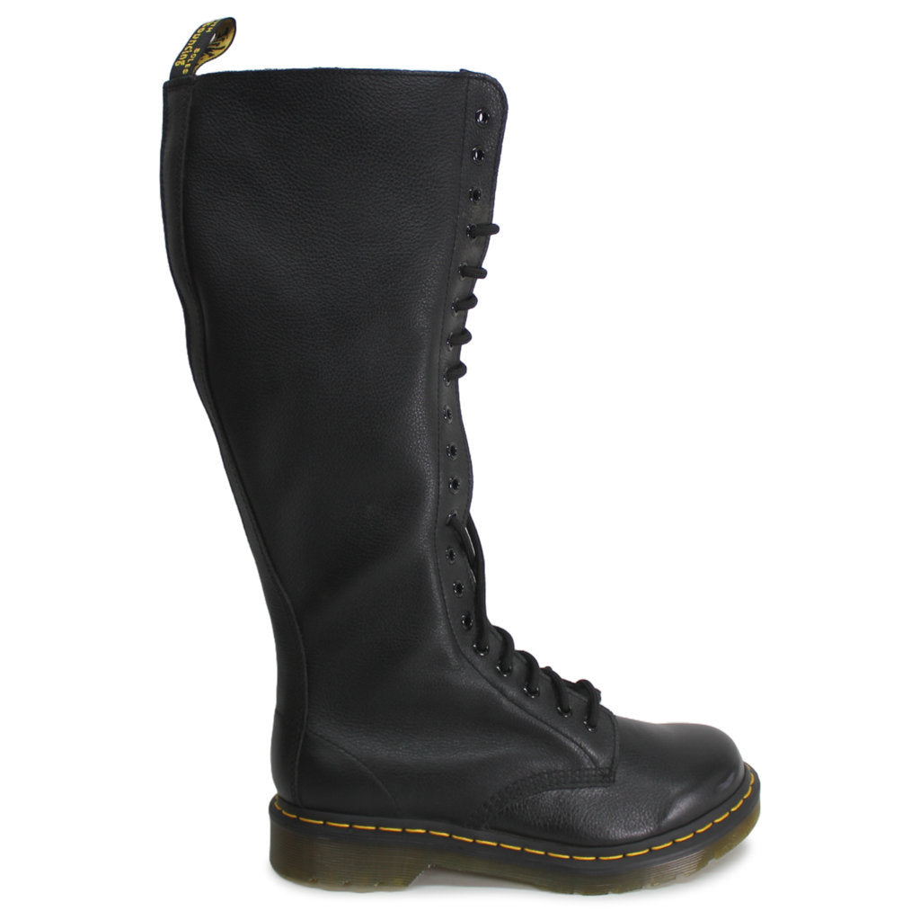Dr.Martens Womens Boots 1B60 Lace-Up Zip-Up Knee-High Leather - UK 6